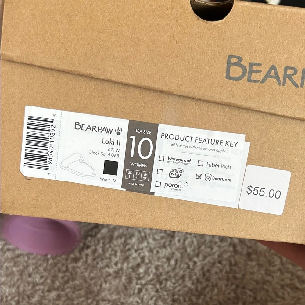 BearPaw Loki II Women's Slippers - Black - Picture 2 of 5